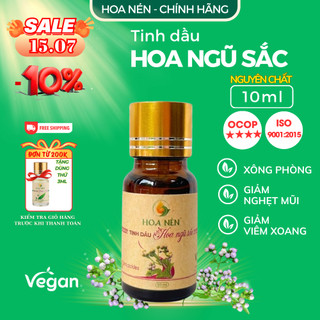 Tinh dầu Hoa Ngũ Sắc nguyên chất - Hoa Nén - Hỗ trợ cho người Viê m Xo ang, Viê m Mũi dị ứ ng - 10ml