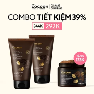 Combo 2 Tẩy da chết mặt cà phê Đắk Lắk Cocoon cho làn da mềm mại & rạng rỡ 150ml