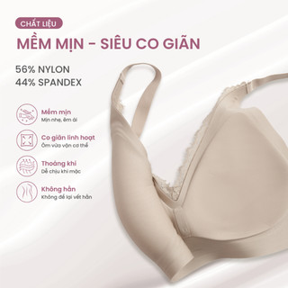 [NEW 2026] Áo Lót Nữ Không Gọng TOKYOLIFE Đệm 1.5cm Thoáng Khí Nâng Ngực Nhẹ Phối Ren 40006070