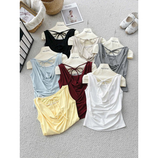 LT - Áo thun nữ cổ đổ, chất cotton zip mềm dúm vạt free size 1678