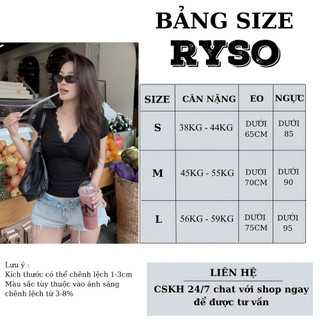 Áo Thun Ngắn Tay Phối Ren Xoắn Ngực Sexy Gợi Cảm Form Ôm Body Chất Thun Borip Co Giãn TN15 RYSO