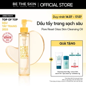 Dầu Tẩy Trang Làm Sạch Sâu Pore Reset Glass Skin Cleansing Oil BETHESKIN 150ml