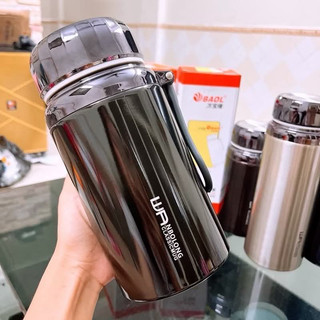 Bình giữ nhiệt inox 304 cao cấp,Bình nước giữ nhiệt nóng và lạnh có dây đeo và lưới lọc