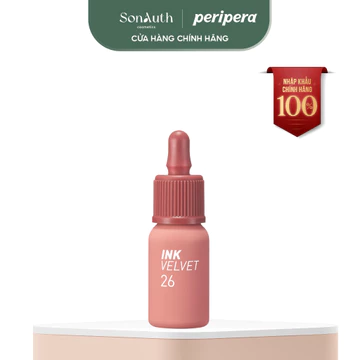 [NHẬP KHẨU] Son kem mềm mịn, lâu trôi Peripera Ink Velvet 4g