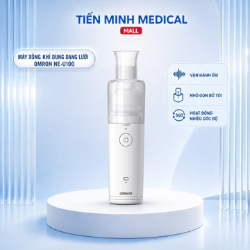 Máy xông mũi họng, xông khí dung siêu âm cao cấp OMRON NE-U100 nhỏ gọn bảo hành 2 năm chính hãng