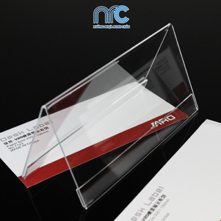 Combo 2 Bảng mica chữ A để bàn, Kệ chức danh Mica, Bảng tên, bảng giá trong suốt 2 mặt đủ kích thước