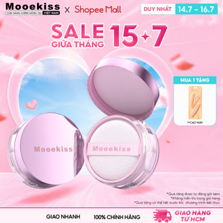 [Mới] Phấn phủ bột Mooekiss làm mát Kiểm soát dầu Chống thấm nước Chống mồ hôi dung tích 10g