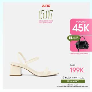 Giày Sandal Nữ 5cm Thời Trang JUNO Gót Thấp Quai Ngang SD05112