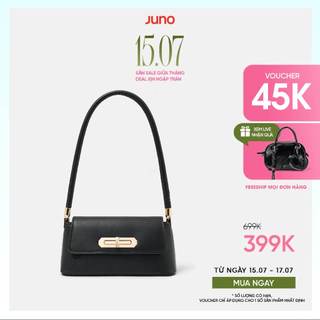 Túi Xách Nữ Thời Trang JUNO Cỡ Nhỏ Baguette Đeo Vai Khoá Xoay TXN832