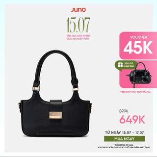 Túi Xách Nữ Thời Trang JUNO Cỡ Nhỏ Phối Khoá Trang Trí TXN903