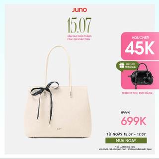 Túi Xách Nữ Thời Trang JUNO Cỡ Lớn Tote Lớn Trang Trí Nơ Ruy Băng TXL099
