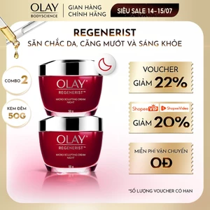 Combo Kem Dưỡng OLAY Regenerist Ngày + Đêm Tái Tạo Da Chống Lão Hóa Kem Dưỡng 50g mẫu ngẫu nhiên