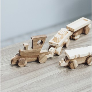Tàu Hỏa Gỗ Tháo Ráp Cổ Điển An Toàn Cho Bé, Giúp Bé Khám Phá Trí Tuệ, Đồ Chơi Chàng Trai Gỗ