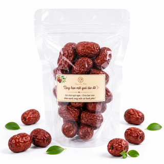 Táo Đỏ Sấy Khô 100g – Táo Đỏ Nguyên Trái, Ngọt Tự Nhiên, Ăn Liền, Pha Trà, Hầm Canh