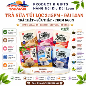Trà sữa túi lọc 3:15pm Đài Loan túi lẻ 20g/gói