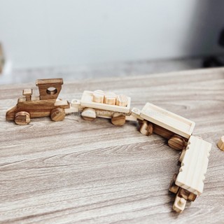 Tàu Hỏa Gỗ Tháo Ráp Cổ Điển An Toàn Cho Bé, Giúp Bé Khám Phá Trí Tuệ, Đồ Chơi Chàng Trai Gỗ