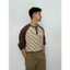 Áo Thun Tay Dài Nam Màu Nâu Kẻ Sọc Form Rộng Phối Tay Raglan Dễ Phối Quần Dài Quần Ngắn Stripped Long Tee M