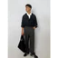Áo Sơ Mi Nam Form Rộng Tay Dài Màu Đen Phối Túi Form Oversize Double Pocket Shirt MODMEN
