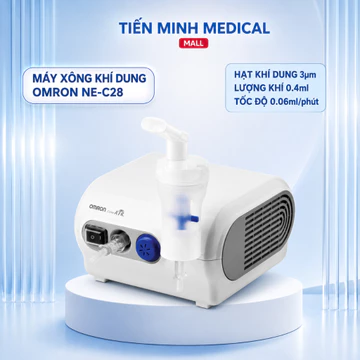 Máy xông mũi họng, khí dung OMRON NE-C28 bảo hành 2 năm chính hãng