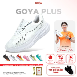Giày thể thao chạy bộ nam nữ GOYA PLUS full màu HL - siêu nhẹ, êm ái, thoáng khí, hạn chế trơn trượt