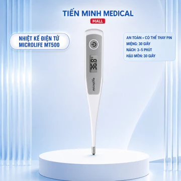 Nhiệt kế điện tử kẹp nách MICROLIFE MT500 an toàn khi sữ dụng và có thể thay pin