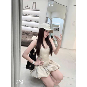 Váy Corset Tùng Bí Xinh Xăn Cho Nữ, Đầm Thiết Kế Tiểu Thư Váy Bồng