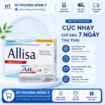 Que thử thai Allisa Traphaco Có Cốc, Đạt chuẩn xuất Châu Âu, Test Thử Thai, Phát Hiện Sớm