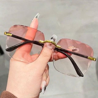 Kính Mát Thời Trang Unisex "Ocean Drift" – Kính Râm Không Viền Gọng Vàng Sang Trọng