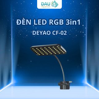 Đèn LED RGB 3 in 1 Deyao CF02 (13W) - Đỏ cá đỏ cây không đỏ nước, giúp màu cá màu cây rực rỡ hơn
