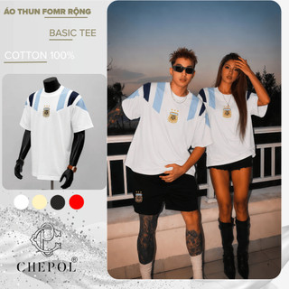 Bộ Thun Nam Nữ Chepol Cao Cấp, In Sọc Đen Xanh, Chất Cotton 4 Chiều, Mềm Mịn( Áo Phông Trắng + Quần Đùi Đen )- MAX_00361