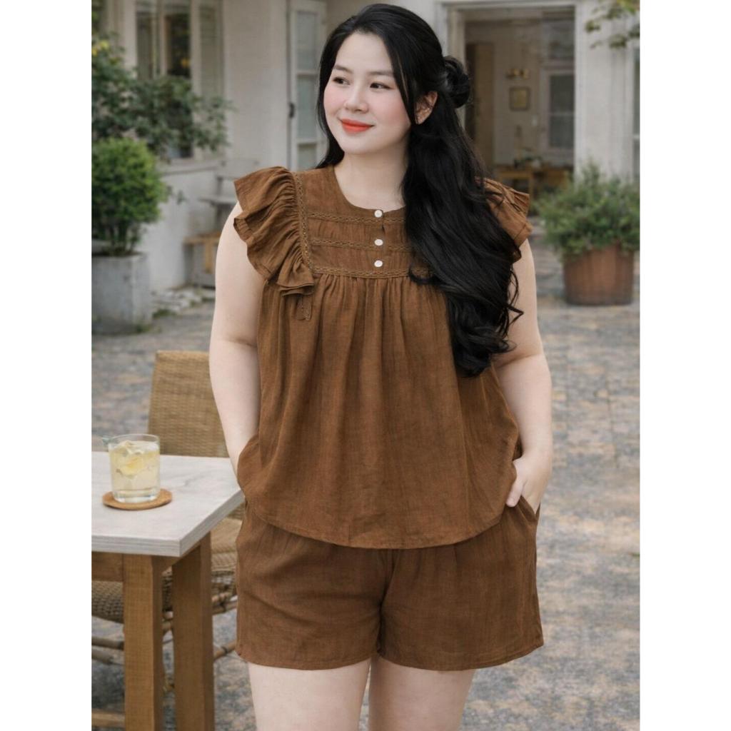 Bộ Đũi Cộc form dáng rộng đủ size 45-95kg Thiết kế đa dạng tay cánh tiên mềm mát thấm hôi