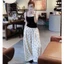 Quần Ống Suông Chất Linen Dáng Rộng Họa Tiết Chấm Bi Hotrend Loại 1