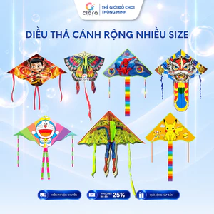 Diều Thả Ngoài Trời Cho Bé Cánh Rộng Pikachu Doraemon Người Nhện Kỳ Lân Khổng Tước Natra Bướm