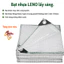 Bạt leno bạt che mưa lấy sáng hàn quốc đã may viền đóng khuy sẵn
