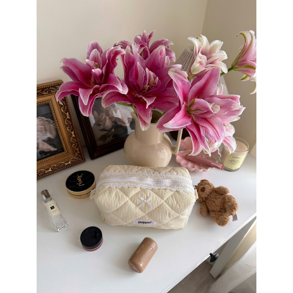 Pouch Chần Bông Nhiều Kích Cỡ Pepper Clothing Túi Đựng Mỹ Phẩm Make Up Hộp Bút Viết Đồ Dùng Cá Nhân Size Lớn Nhỏ - Pouch | BigBuy360 - bigbuy360.vn