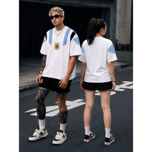 Bộ Áo Thun, Polo , Bóng Đá, Form Rộng,Quần Thun,Cổ Tròn, Cổ Bẻ ARGENTINA, Chất Cotton Cao Cấp Co Giãn 4 Chiều Nam Nữ