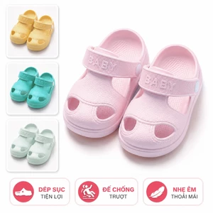 Dép sục cho bé Chống Trượt Dép tập đi bít mũi Mềm Êm bé trai bé gái 1–3 tuổi ShinHome