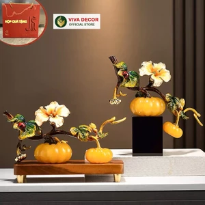 Quả Bí Ngô Trang Trí Trưng Bày Tủ Kệ Tivi Mặt Bàn Làm Quà Tặng Bình An VIVA DECOR QB02