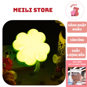 Đèn Ngủ Cắm Điện Mini Cỏ Ba Lá, Ánh Sáng Tự Động Ánh Sáng Dịu MEILI STORE