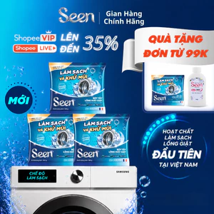 Bột Tẩy Lồng Máy Giặt SEEN Hương Lavender 150 Gram/Gói | Tẩy Sạch Cặn Bẩn Lồng Giặt, Diệt 99% Vi Khuẩn