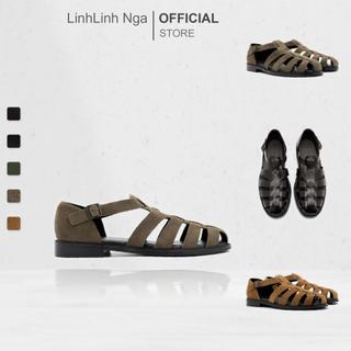 Dép PEDRO Brent Leather Caged Sandals - PM1-86380199 chính hãng đủ bill