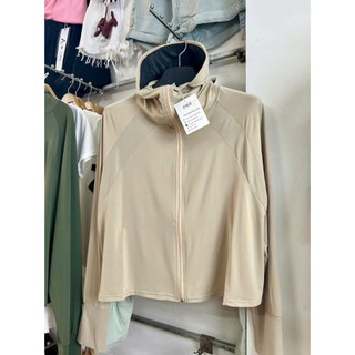 Áo chống nắng Nữ dáng ngắn PoLy co dãn 4 chiều cánh dơi Mũ lưỡi trai to có 3 size dành cho các bạn 40-70kg Shop Long