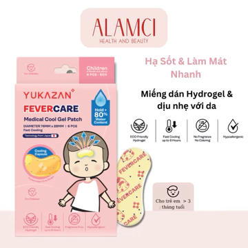 Miếng Dán Hạ Sốt Trẻ Em Yukazan Fever Care Medical Cool Gel Patch 2 - 6 Miếng