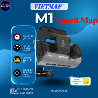 Camera VIETMAP SPEEDMAP M1 - Hiển thị đốc độ giới hạn - Cảnh báo giao thông - Độ nét 2K Super HD