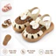Dép Sandal Quai Hậu Bé Gái ShinHome Mềm Êm Nơ kèm Hoa Cho Bé Gái 1-5 Tuổi (size to)