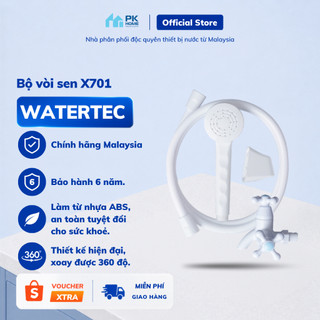 Bộ vòi sen tắm nhựa cao cấp WATERTEC WT001X màu trắng nhựa ABS/PP/POM Malaysia chống oxy hóa