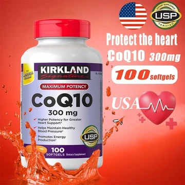 【Nhập khẩu chính hãng từ Mỹ】Viên uống hỗ trợ tim mạch CoQ10 300mg Kirkland 100 viên