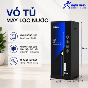 VỎ TỦ máy lọc nước AQUA (KHÔNG CÓ MÁY BÊN TRONG) không dùng cho máy Nóng Lạnh