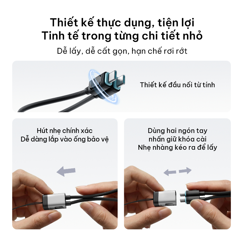 Cáp Sạc Bện 6A Dạng Dây Đeo CUKTECH CP (C To C) Cáp Sạc Nhanh 240W Cho Sạc Dự Phòng/iP/Samsung/Xiaomi/Laptop | BigBuy360 - bigbuy360.vn