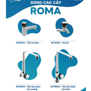 Vòi chậu rửa mặt Lavabo WATERTEC trắng than WT007I nhựa ABS